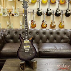 PRS Wild West Guitars Special Run CE 24 Flame Top 57/08 Pickups Faded Grey Black Purple Burst 244778 - Image 8