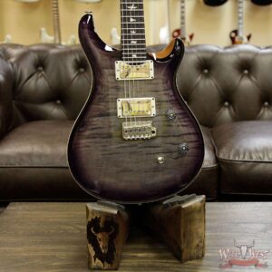 PRS Wild West Guitars Special Run CE 24 Flame Top 57/08 Pickups Faded Grey Black Purple Burst 244778 - Image 9