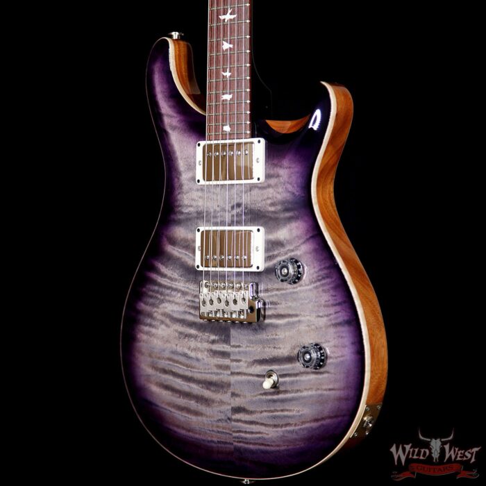 PRS Wild West Guitars Special Run CE 24 Flame Top 57/08 Pickups Faded Grey Black Purple Burst 246453 - Image 2