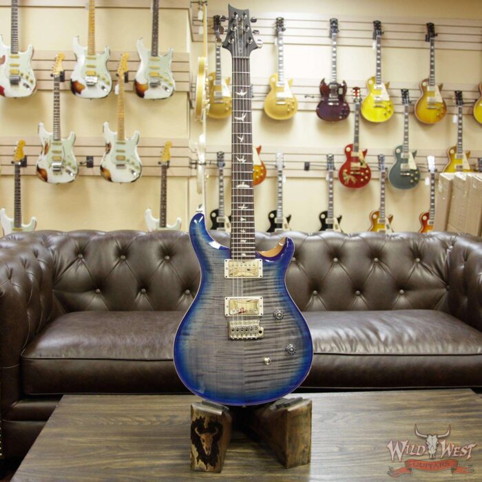 Paul Reed Smith PRS WWG Special Run CE 24 Flame Maple Top 57/08 Pickups Faded Gray Black Blue Burst 252414 - Image 8
