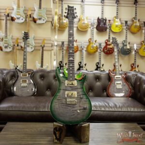 Paul Reed Smith PRS WWG Special Run CE 24 Flame Maple Top 57/08 Pickups Faded Gray Black Green Burst 251440 - Image 8