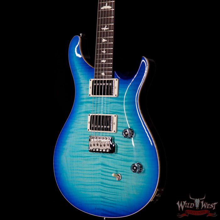 PRS Wild West Guitars Special Run CE 24 Flame Top Painted Neck 57/08 Pickups Makena Blue 286740 - Image 3