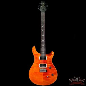 Paul Reed Smith PRS Wild West Guitars Special Run Flame Top Black Neck CE 24 Orange - Image 3