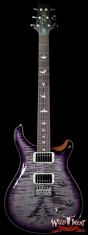 PRS Wild West Guitars Special Run CE 24 Flame Top 57/08 Pickups Faded Grey Black Purple Burst 244030
