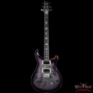 PRS Wild West Guitars Special Run CE 24 Flame Top Painted Neck 57/08 Pickups Faded Gray Black Purple Burst 292245 - Image 3