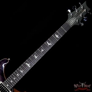 PRS Wild West Guitars Special Run CE 24 Flame Top Painted Neck 57/08 Pickups Faded Gray Black Purple Burst 292245 - Image 4