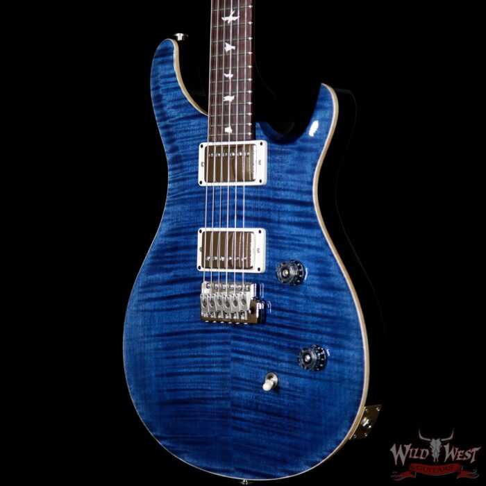 PRS Wild West Guitars Special Run CE 24 Flame Maple Top and 57/08 Pickups Whale Blue 243897 - Image 2