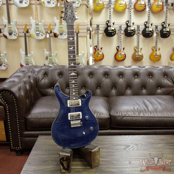 PRS Wild West Guitars Special Run CE 24 Flame Maple Top and 57/08 Pickups Whale Blue 243897 - Image 5