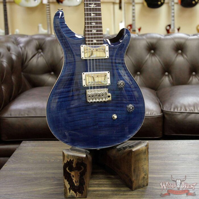 PRS Wild West Guitars Special Run CE 24 Flame Maple Top and 57/08 Pickups Whale Blue 243897 - Image 6