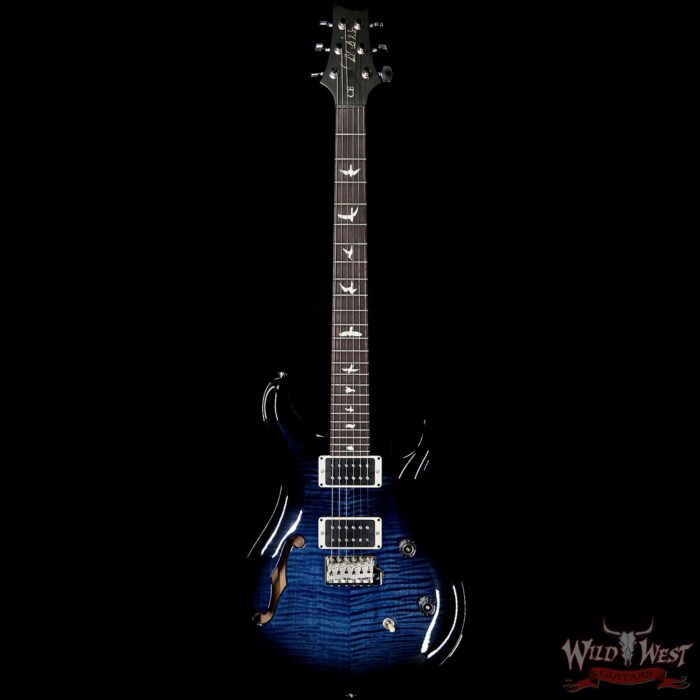 Paul Reed Smith PRS CE 24 Semi-Hollow Flame Top Painted Neck Faded Blue Smokeburst - Image 3