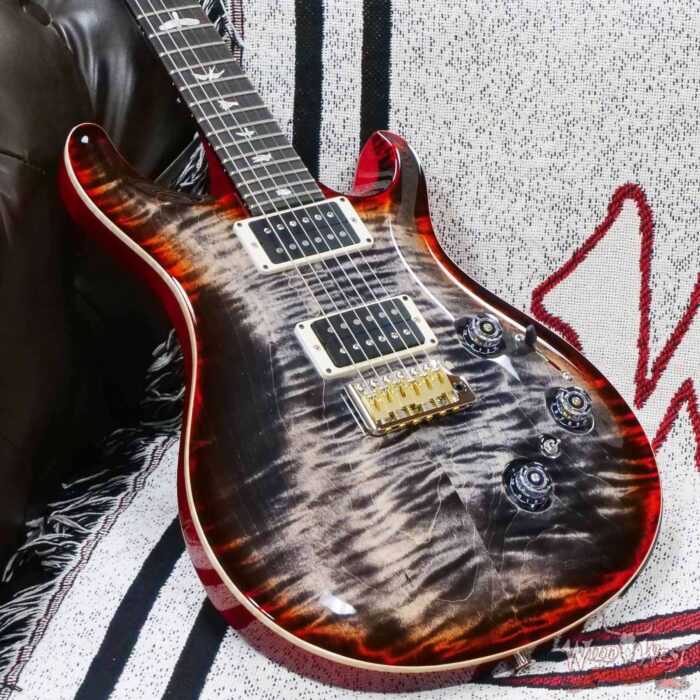 Paul Reed Smith PRS Core Series Custom 24 Piezo Rosewood Fingerboard Charcoal Cherry Burst - Image 8