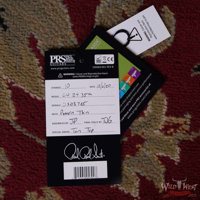 Paul Reed Smith PRS 10 Top 35th Anniversary Custom 24 Tri-Color Sunburst - Image 11