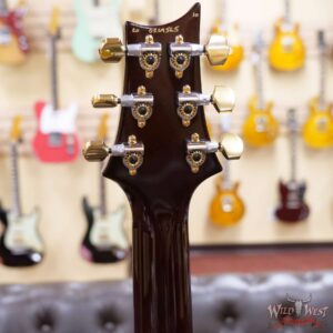 PRS Core Flame 10 Top Hollowbody II Piezo HB2 Rosewood Fingerboard Black Gold Burst - Image 9