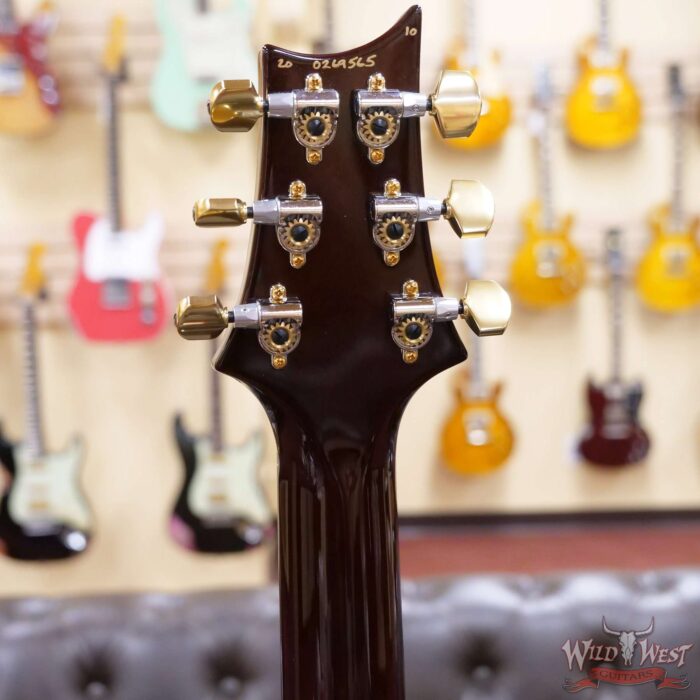 PRS Core Flame 10 Top Hollowbody II Piezo HB2 Rosewood Fingerboard Black Gold Burst - Image 9