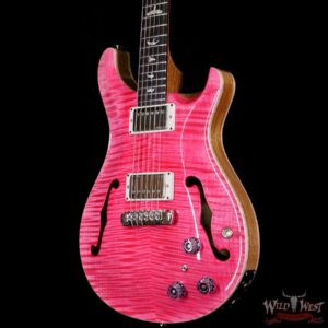 Paul Reed Smith PRS Core Flame Top Hollowbody II Piezo HB2 Rosewood Fingerboard Bonnie Pink - Image 2