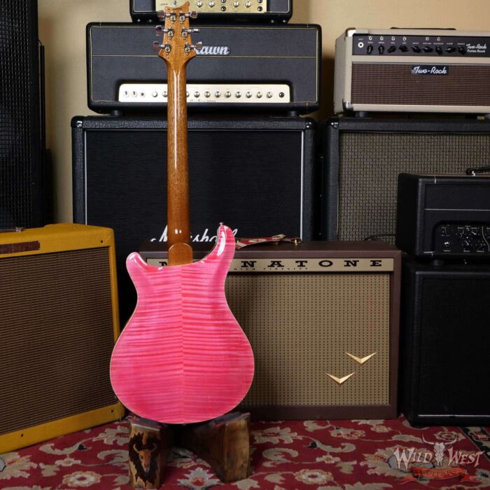 Paul Reed Smith PRS Core Flame Top Hollowbody II Piezo HB2 Rosewood Fingerboard Bonnie Pink - Image 9