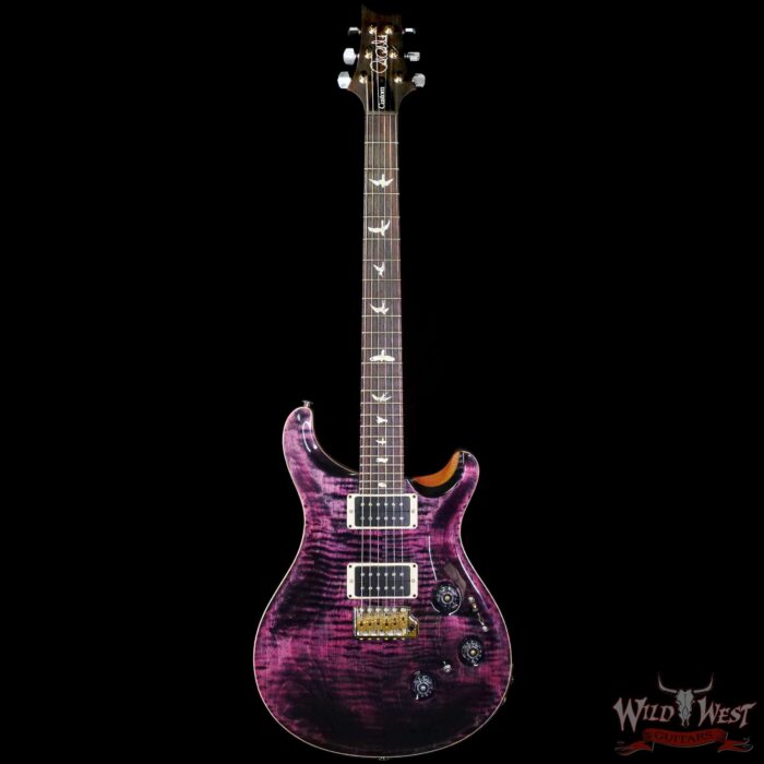Paul Reed Smith PRS Core Series Custom 24 Piezo Rosewood Fingerboard Purple Iris Natural Back - Image 3