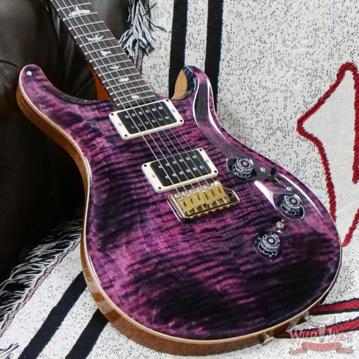 Paul Reed Smith PRS Core Series Custom 24 Piezo Rosewood Fingerboard Purple Iris Natural Back - Image 8