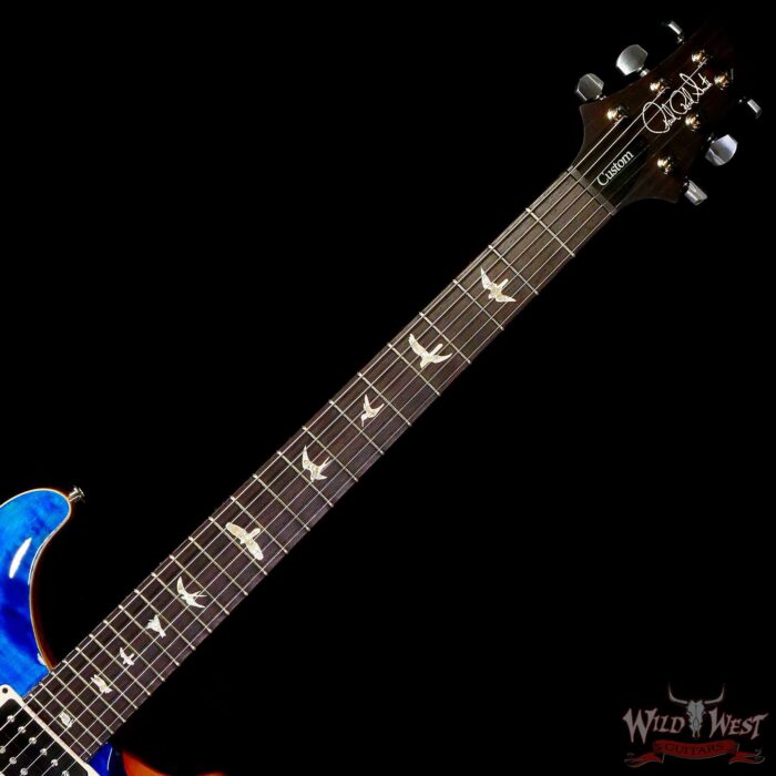 Paul Reed Smith PRS Core Series Custom 24 Piezo Rosewood Fingerboard Aquamarine Natural Back - Image 4