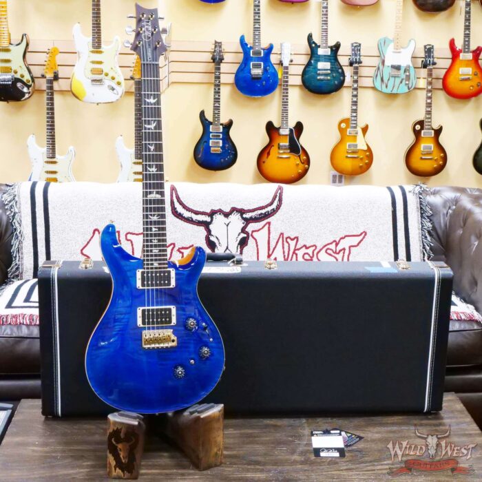 Paul Reed Smith PRS Core Series Custom 24 Piezo Rosewood Fingerboard Aquamarine Natural Back - Image 6