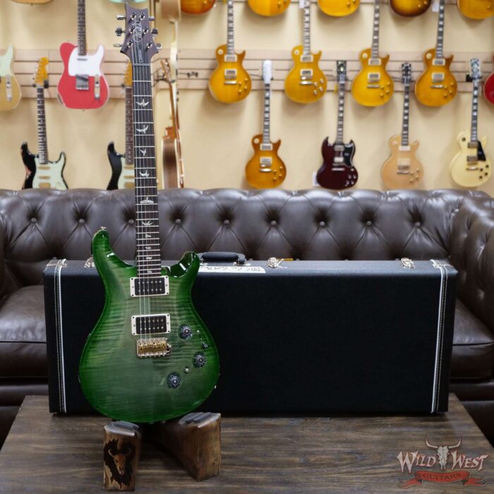 PRS Core Custom 24 Piezo P24 w/ Pattern Thin Neck Trampas Green Wrap Burst - Image 5