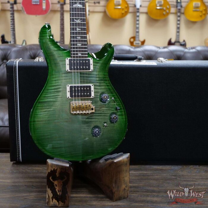 PRS Core Custom 24 Piezo P24 w/ Pattern Thin Neck Trampas Green Wrap Burst - Image 7