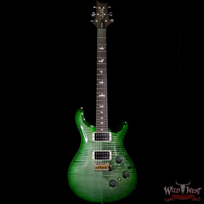 PRS Core Custom 24 Piezo P24 w/ Pattern Thin Neck Trampas Green Wrap Burst - Image 3