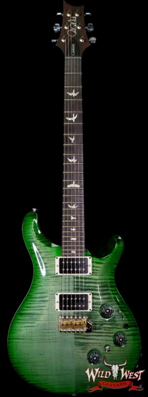 PRS Core Custom 24 Piezo P24 w/ Pattern Thin Neck Trampas Green Wrap Burst