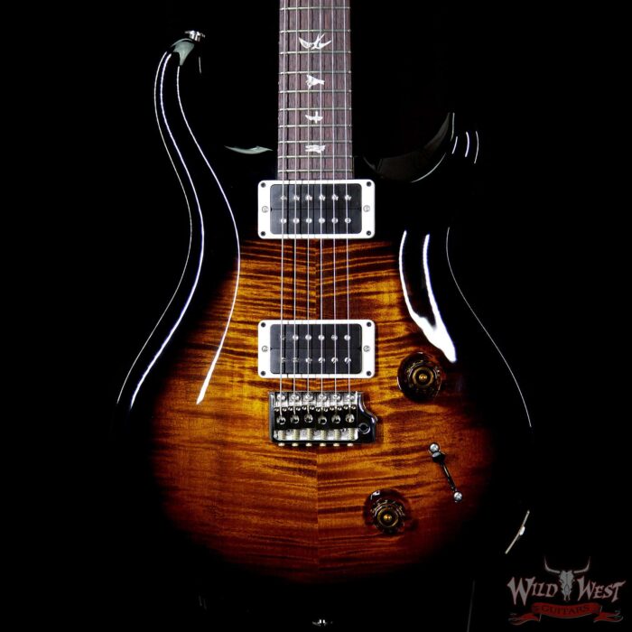 PRS Paul Reed Smith Custom 22 Rosewood Fretboard Black Gold Black Wrap Burst - Image 3