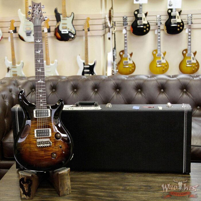 PRS Paul Reed Smith Custom 22 Rosewood Fretboard Black Gold Black Wrap Burst - Image 10