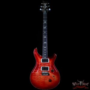 Paul Reed Smith PRS Custom 24 Flame Maple Top Rosewood Fingerboard Blood Orange - Image 4
