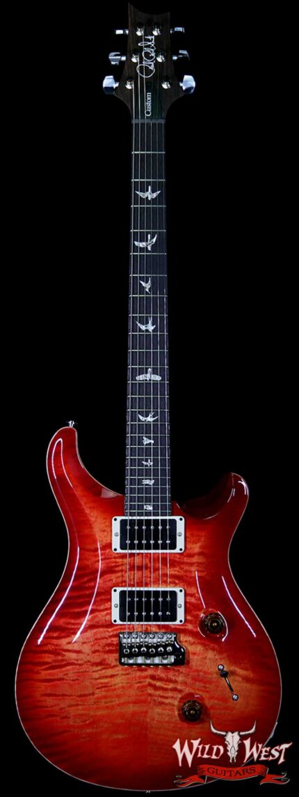 Paul Reed Smith PRS Custom 24 Flame Maple Top Rosewood Fingerboard Blood Orange