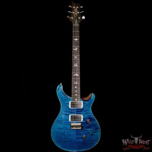 Paul Reed Smith PRS Custom 24 Flame Maple Top East Indian Rosewood Fingerboard Blue Matteo - Image 5