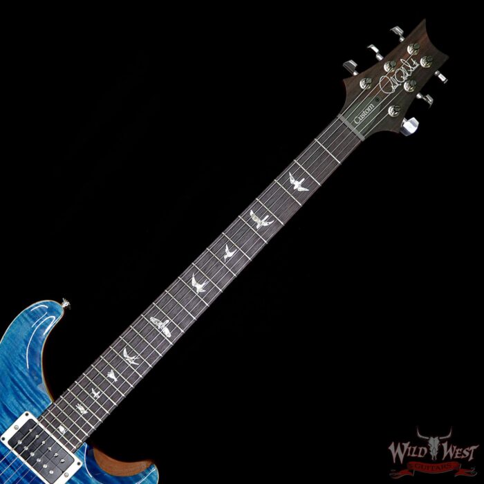 Paul Reed Smith PRS Custom 24 Flame Maple Top East Indian Rosewood Fingerboard Blue Matteo - Image 8