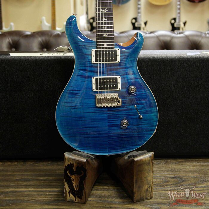 Paul Reed Smith PRS Custom 24 Flame Maple Top East Indian Rosewood Fingerboard Blue Matteo - Image 10