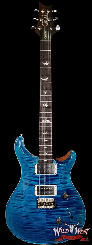Paul Reed Smith PRS Custom 24 Flame Maple Top East Indian Rosewood Fingerboard Blue Matteo