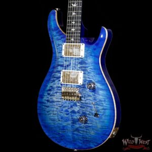 Paul Reed Smith PRS Custom 24 Quilt Maple Top Ebony Fretboard Faded Blue Burst - Image 2