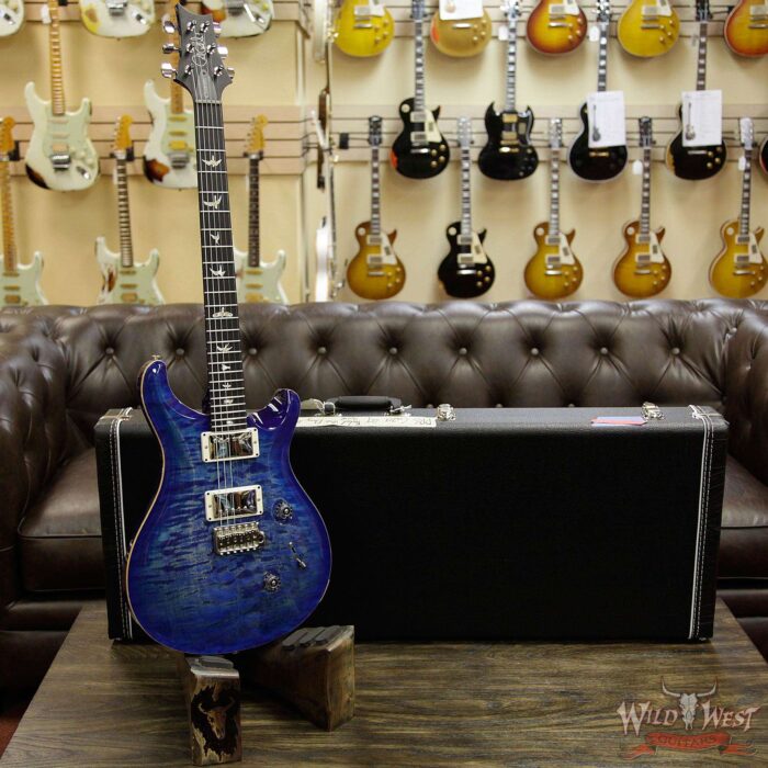 Paul Reed Smith PRS Custom 24 Quilt Maple Top Ebony Fretboard Faded Blue Burst - Image 12