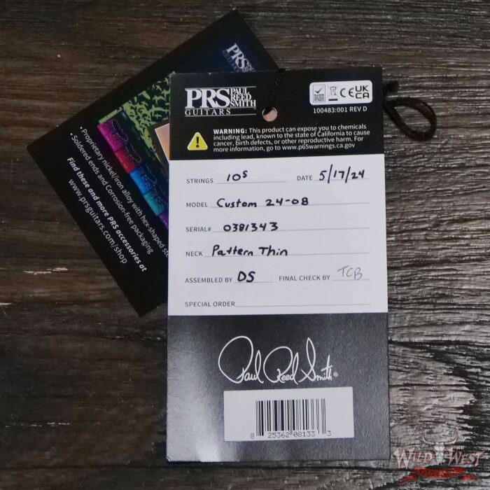 Paul Reed Smith PRS Core Series Custom 24-08 Rosewood Fingerboard Cobalt Blue 7.60 LBS - Image 11