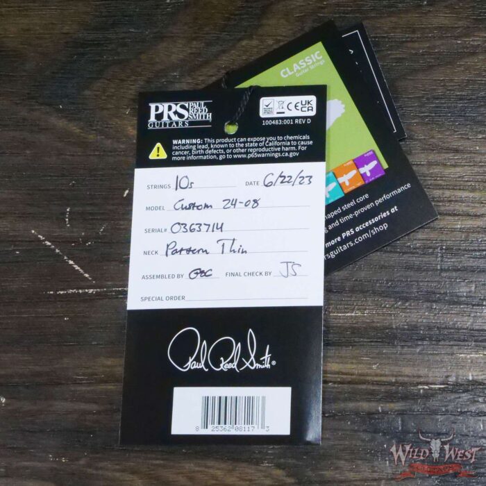 2023 Paul Reed Smith PRS Core Series Custom 24-08 Rosewood Fingerboard Aquamarine - Image 12