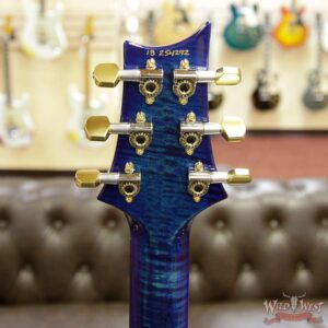PRS Wood Library Artist Package Custom 24 Fatback Flame Maple Neck African Blackwood Board River Blue - Image 13