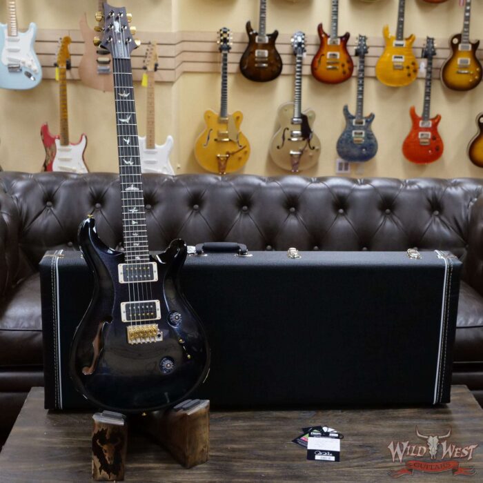 Paul Reed Smith PRS Custom 24 Semi-Hollow Pattern Thin Neck w/35th Eagle Inlay Slate Blue Metallic - Image 5