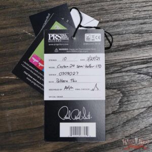 Paul Reed Smith PRS Custom 24 Semi-Hollow Pattern Thin Neck w/35th Eagle Inlay Slate Blue Metallic - Image 11