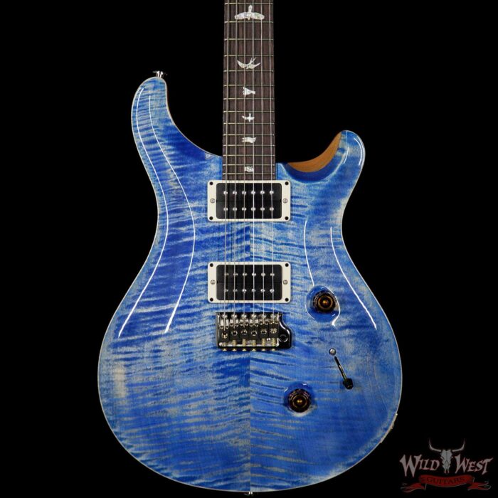PRS Paul Reed Smith Flame Maple Top Custom 24 Rosewood Fretboard Faded Blue Jean - Image 3