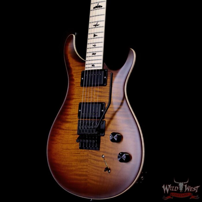 Paul Reed Smith PRS Bolt-On Series Dustie Waring Signature CE 24 Floyd Rose FR Maple Board Burnt Amber Smokeburst 7.40 LBS - Image 2