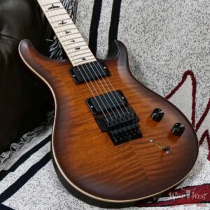 Paul Reed Smith PRS Bolt-On Series Dustie Waring Signature CE 24 Floyd Rose FR Maple Board Burnt Amber Smokeburst 7.40 LBS - Image 7
