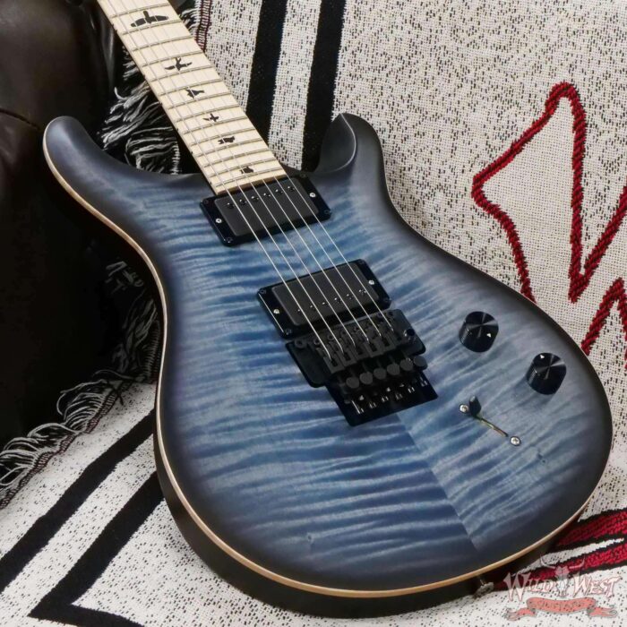 Paul Reed Smith PRS Bolt-On Series Dustie Waring Signature CE 24 Floyd FR Maple Board Faded Blue Smokeburst - Image 7