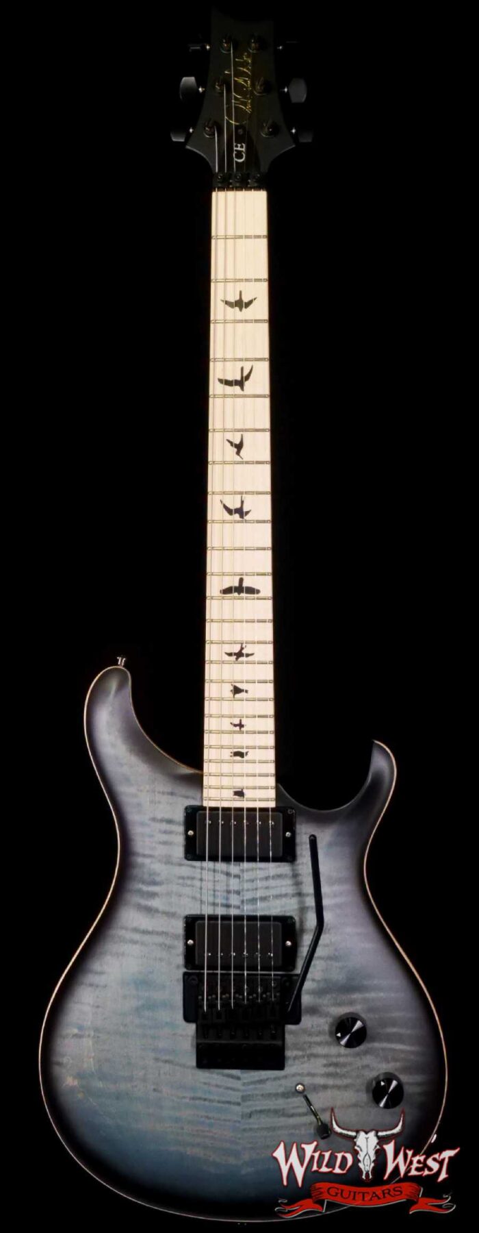 Paul Reed Smith PRS Bolt-On Series Dustie Waring Signature CE 24 Floyd FR Maple Board Satin Faded Whale Blue Smokeburst - Image 1