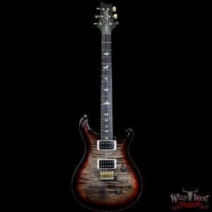 PRS 2018 Experience 10 Top Custom 24 Flame Top East Indian Rosewood Neck Ebony Board Charcoal Tricolor Burst - Image 5