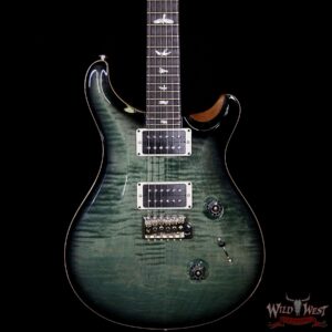 PRS 2018 Experience Custom 24 Flame Top East Indian Rosewood Board Trampas Green Smokewrap - Image 3